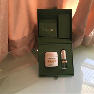 La Mer empty jars and bottles